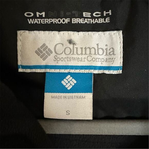 Columbia Women's Waterproof Jacket Black fleece lining Size S Mid-Length Casual - Picture 4 of 12